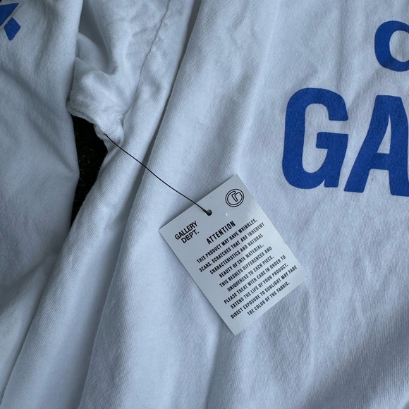 DEPT DE LA GALERIE FRENCH COLLECTOR LONG SLEEVE TEE White Graphic Tee new w tags - Picture 13 of 15